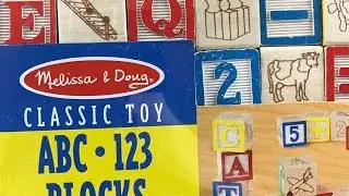 ABC 123 Wood Blocks Melissa & Doug