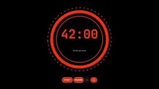 42 Minute Timer - Traditional Clock