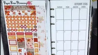 October Monthly PWM | Paper Rose Planning & OMWL