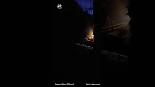 🇧🇷Trem noturno na PN / Night train at the crossing - S&atilde;o Bento do Sul/SC  2023  (Brasil) #shorts