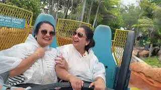 Infinity Falls On Ride POV | Seaworld Orlando