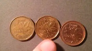 1990s Canadian Pennies