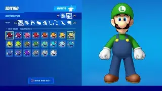 How To Make Luigi Skin Style FREE In Fortnite! (Customize Toona Fish Style) Free Custom Toona Fish!