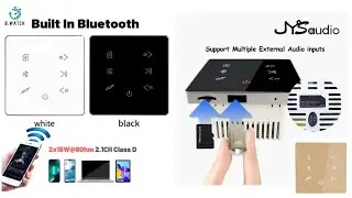 Bluetooth-compatible Amplifier In Wall USB SD Card Music Panel Smart Home