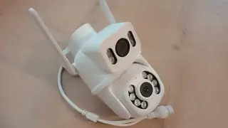 PTZ Wifi камера видеонаблюдения с двумя объективами Anbiux A8Q. Полный обзор и подключение.