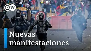 Protestas en el d&iacute;a nacional de Colombia