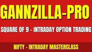 Gannzilla Pro | Square of 9 to Trade Intraday options in Nifty | Stock Market Intraday Trading.