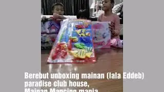 Unboxing mainan jualan  ice cream club house dan mancing mania