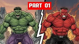 Who won Red hulk or Green Hulk  ??| Fighting story Part -1 | 