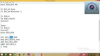 Lecture 14 Sum of series in loop (MIPS, Assembly language, Machine Generated code)