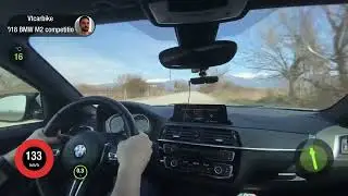 80-170 кмч bmw m2 competition. Bumpy road😅dragy gps