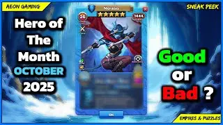 🌟Review & Grading October 2025 Hero of The Month Nerasis ❄️ - Empires & Puzzles |Sneak Peek|