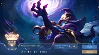 23 Kills.!! Cyclops Savage one hit meninggoy, mage barbar - build Top 1 Global cyclops ~ MLBB