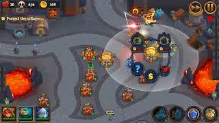 Realm Defense - World 5 Level 132-Steiner's Village - Campaign 3 Stars