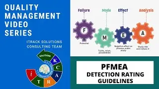 Failure mode effects analysis #fmea Detection ratings guidelines as per #aiag manual