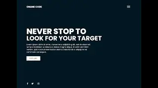Landing Page Toturial Using Html Css Javascript
