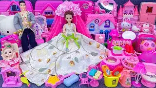12 Minutes Satisfying with Unboxing Princess Castle PlaySet ASMR, Barbie Baby Doll House Collection