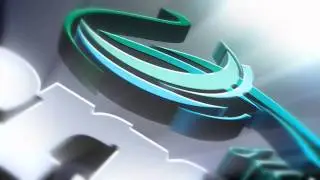 Intro video with 3D flying logo