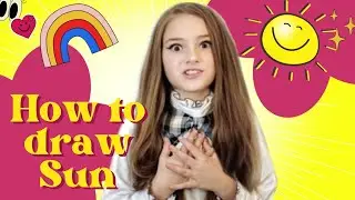 How to draw sun. 3 ways to draw the sun. beautiful picture for creativity. Anna Kri.