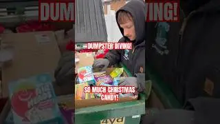 MASSIVE Dumpster Diving Haul! So Much Christmas Candy and Flowers!  #dumpsterdiving #cloverpurse