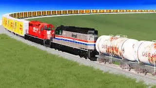 Brutal Railroad Disasters 🔥 BEAMNG.Drive Stream
