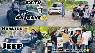 MONSTER JEEP से मची शहर में दहशत😱😨 || CCTV VIDEO हुई VIRAL😨🚨 #jeep #sahilsangwanofficial