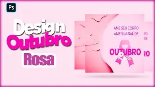 Arte OUTUBRO ROSA para Rede SOCIAL&ndash; Social Media Outubro Rosa Arte [Tutorial Photoshop]