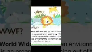 WWF||intelligent brains||World Wide Fund