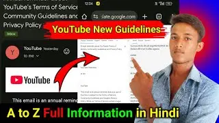 YouTube Annual Reminder: Terms, Guidelines & Privacy Policy Explained | (Hindi Explanation)