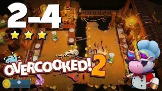 Overcooked! 2: Level 2-4 - 3 Stars Single Player!