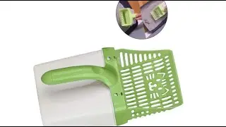 PALA RECOGEDOR PARA ARENA DE GATO CON DEPOSITO Y BOLSAS