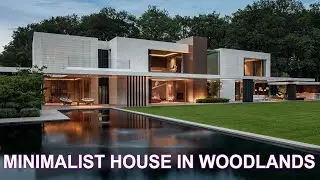 Modern Minimalist House Architecture With Beautiful Landscape in Woodlands
