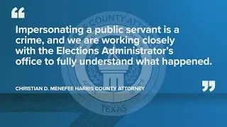 Harris County election officials warn against voting scam in Sunnyside