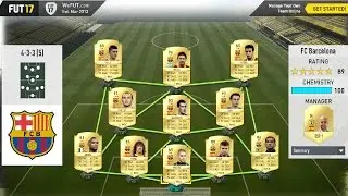 FIFA 17 Custom Tactics : FC Barcelona Guardiola System 4-3-3 HD