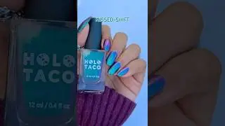 This nail polish shifts colours 🤯 Holo Taco ft  @advaitisnails