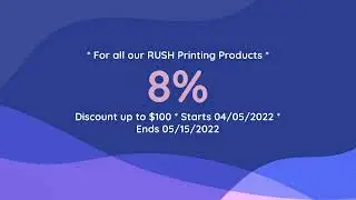 Discount Deal for RUSH PRODUCTS 8% Discount up to $100 in Savings