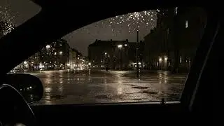 Lightning and Rain Night Drive Ambience Sleep All Night 3hrs | Thunderstorm Highway ASMR Therapy