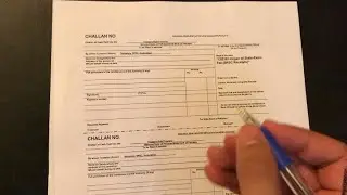 How To Fill Challan Of CCE ( SPSC )