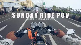 Mumbai Sunday Ride POV😲 | Continental GT 650 [4K] ZhauXi Vlogs