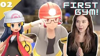 Играю в покемонов в первый раз — покоряю первый спортзал! | Прохождение Pokemon Brilliant Diamond