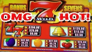 Bonus 7's Wild ( 3 Max Bet Bonuses! ) BIG WIN !