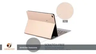 iPad Pro 9.7 Keyboard Case, iEGrow 7 Color Backlit Keyboard with Removeable Smart Magnetic Folio PU