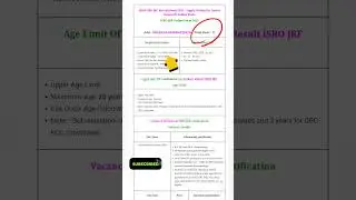 ISRO JRF Recruitment 2025 OUT! | बड़ी वैकेंसी जारी 🚀 Apply Now #ISROVacancy