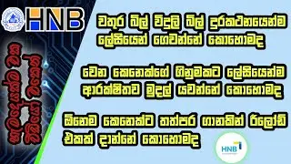 How to Use HNB Online Digital Banking App Sinhala Tutorial