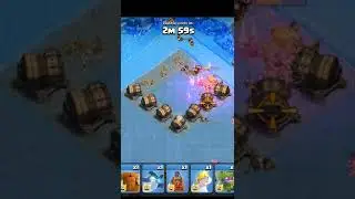 Deadly giant canon base vs max barbarian king in clash of clans.#coc #shorts #clashofclans #funny .