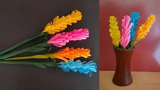Paper Flower|How to make paper flower|Lavender flower|Origami flower|Art|Summer craft|AR SPARKS