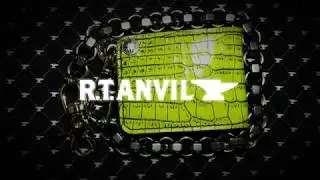 Acid Green Alligator Leather Mini Bifold Chain Wallet