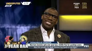 UNDISPUTED | Warriors investor Mark Stevens gets one-year ban, $500K fine for pushing Kyle Lowry