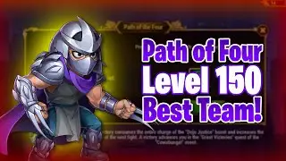 Best Team for Path of Four Level 150 | Hero Wars | Ninja Turtle Event