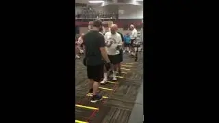 Mikey Cohen and Ed, Who Has Parkinson disease, face the Agility Ladder